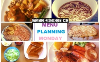 Menu Plan Monday 19th May 2014