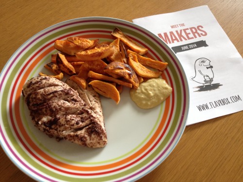 04 - sumac chicken, sweet potato chips and garlic mayo