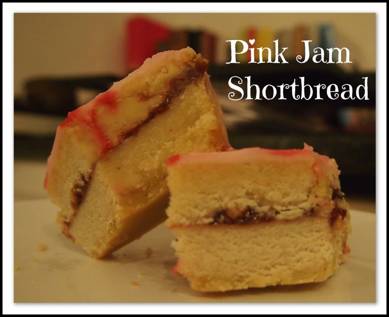 Pink Jam Shortbread